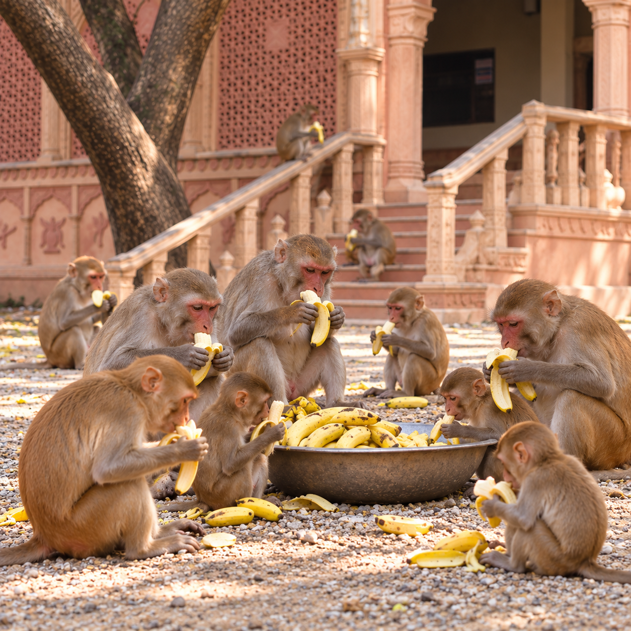 Every Tuesday, Vanar Seva in Vrindavan